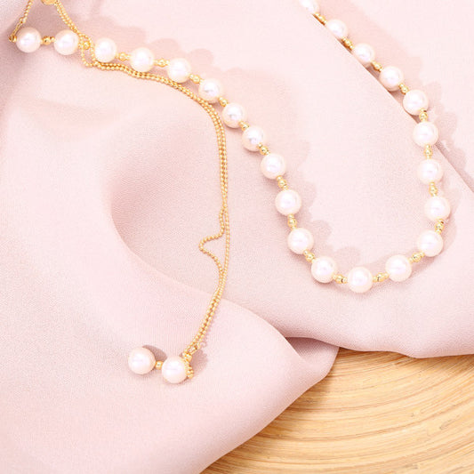 YOYOSO Fashion Beauty Delicate Simple pearl necklace YYS