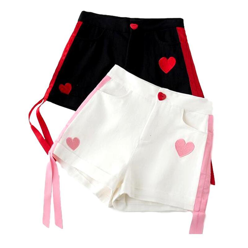 Hearts and Ribbons Highwaisted Shorts